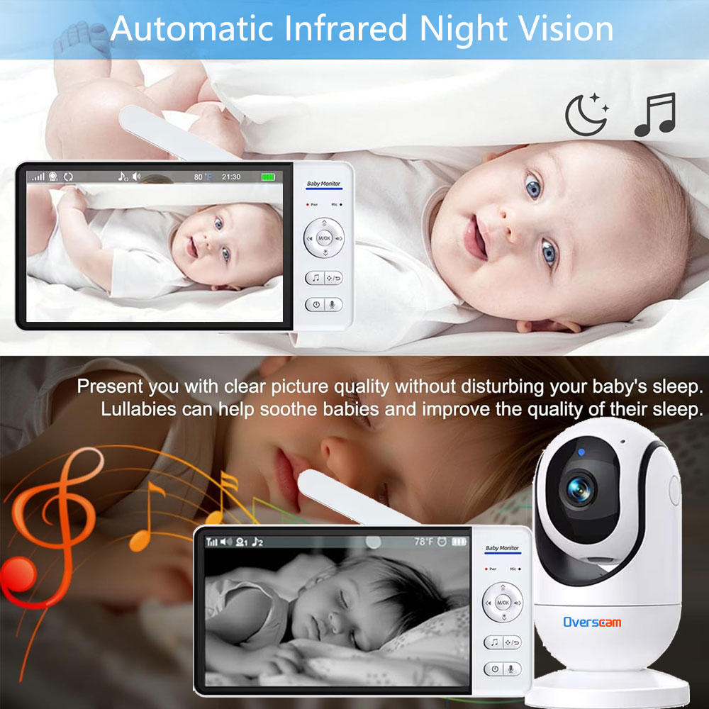 7.0 Inch Screen Baby Monitor 5 - Home Security Cameras Uk recension och pris
