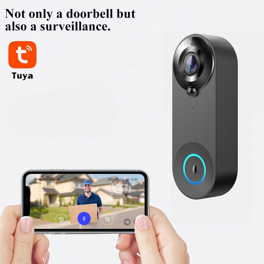 Tuya 1080P Wireless WIFI Doorb - Home Security Prices recension och pris