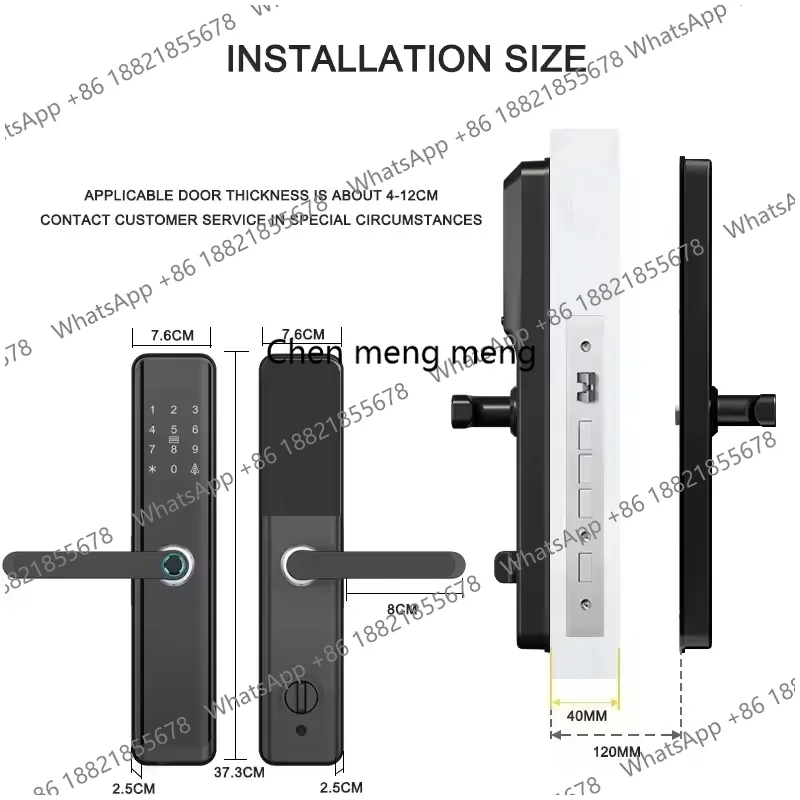 Rfid Fingerprint Handle Smart  - Home Security Battery Replacement recension och pris