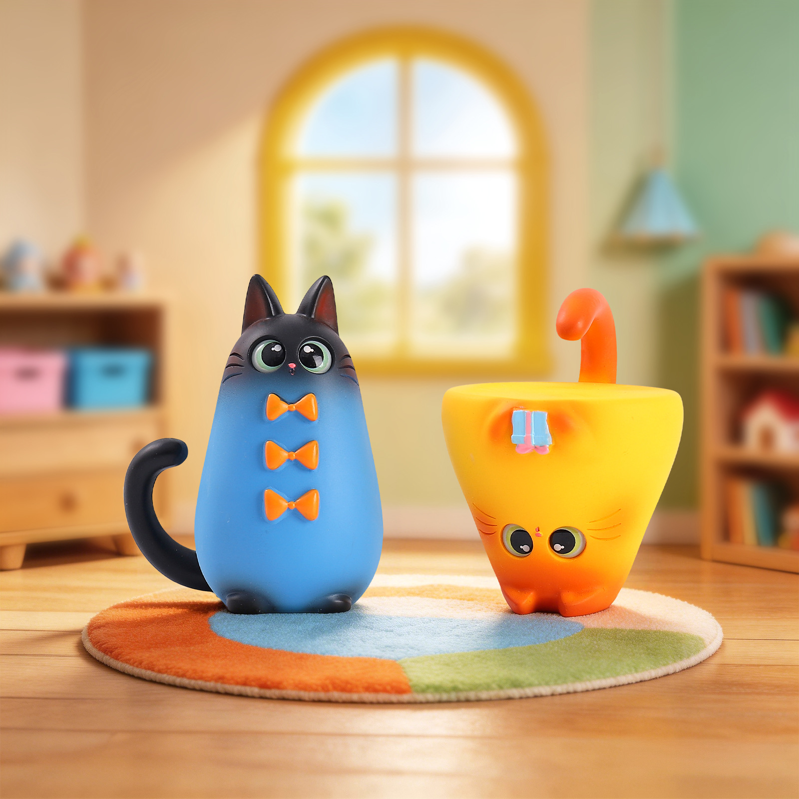 Blind Box Cat Figurine Resin C - Home Security Packages recension och pris