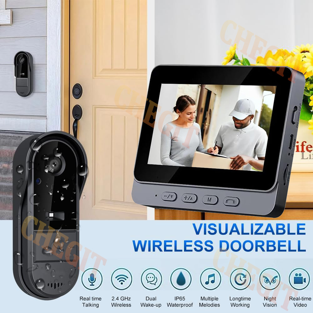 Wireless Wifi Doorbell Camera  - Home Security Prices recension och pris