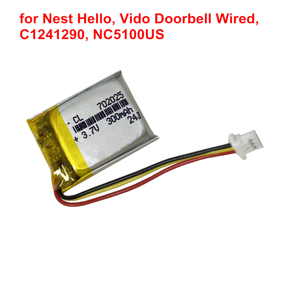 3.7V 300mAh Replacement Home S - Home Security Battery Replacement recension och pris