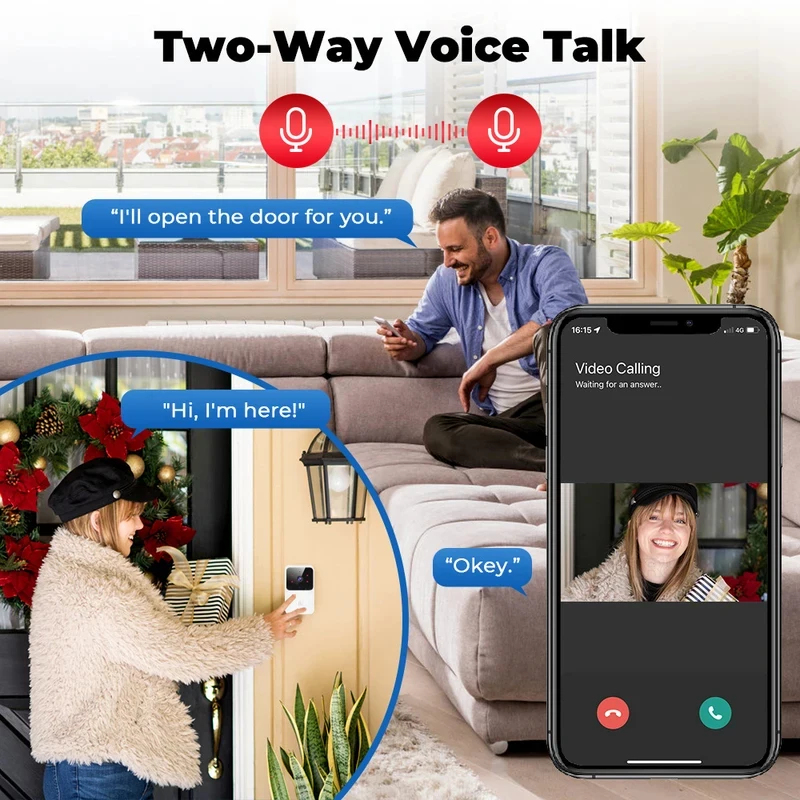 Smart Home WiFi Video Doorbell - Home Security Prices recension och pris