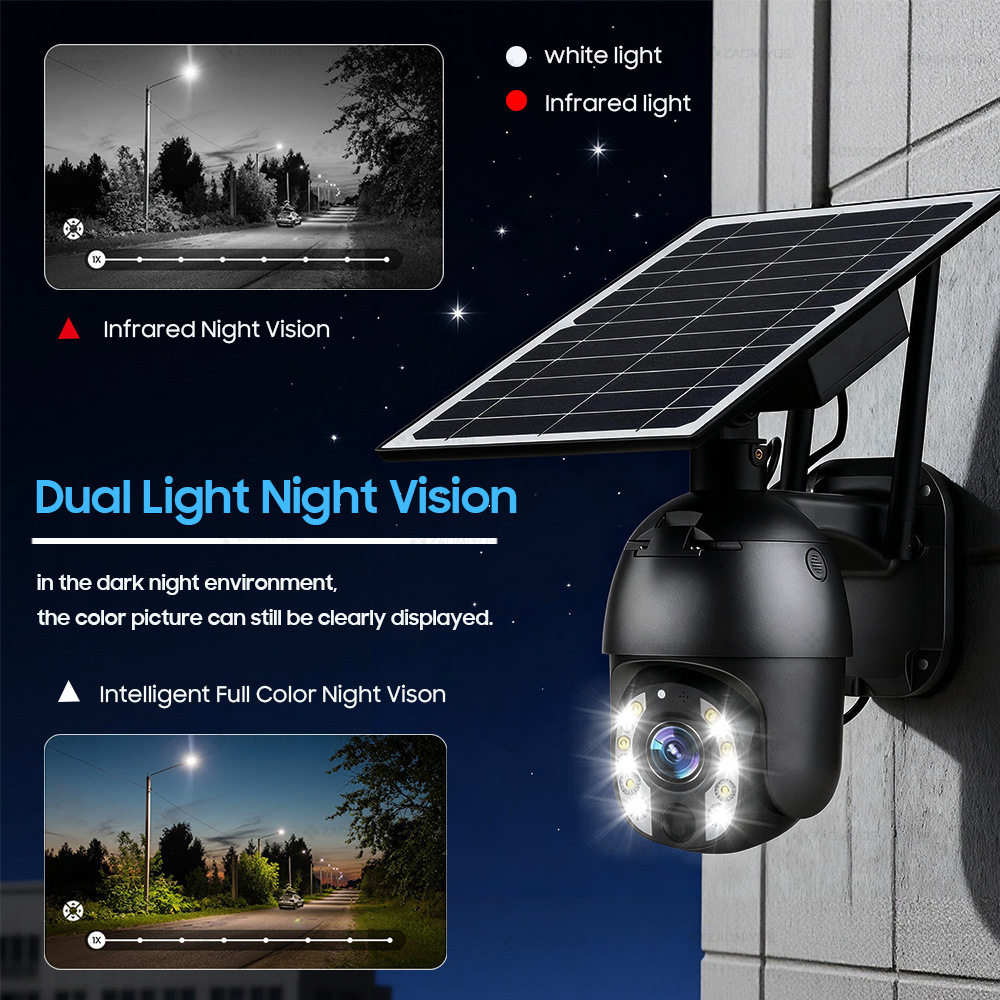 4K 50X Optical Zoom Solar Wifi - Home Security Battery Replacement recension och pris
