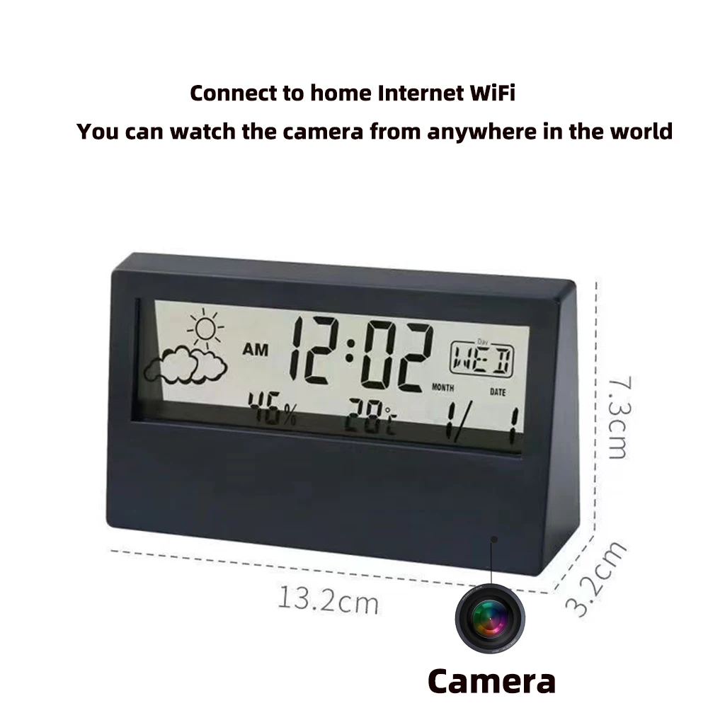 4K WiFi Clock Camera with Moti - Home Security Prices recension och pris