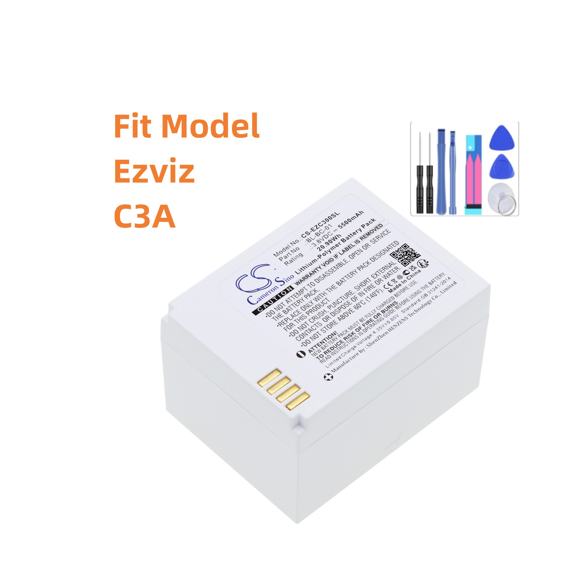 Replacement Battery For Ezviz: - Home Security Battery Replacement recension och pris